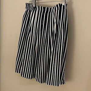 J. Crew Blue and White A-Line Skirt